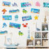 Whaline 26Pcs Ocean Bulletin Board Decoration Set - Under The Sea Theme Motivational Poster Marine Animals