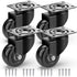 GBL 2" Heavy Duty Caster Wheels, Set of 4, Black, No Floor Marks, Silent Castor for Furniture, 440Lbs