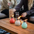 3-Pack 6" TIKI Seaside Escape Table Torches, Pastel Ivory, Pink & Blue Glass Outdoor Lighting | Weather-Resistant