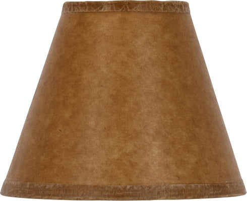 Upgradelights Oiled Parchment 5 Inch Clip On Chandelier Lamp Shade 2.5x5x4.15