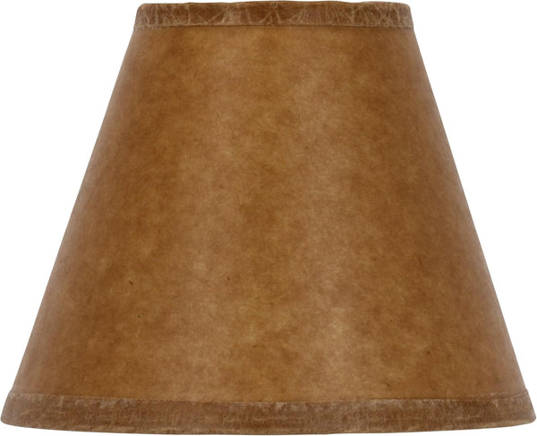 Upgradelights Oiled Parchment 5 Inch Clip On Chandelier Lamp Shade 2.5x5x4.15