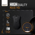 Non-Slip Rubber Base Mouse Pad - Black, Smooth Surface, 7.75 x 9.25 in, No Logos