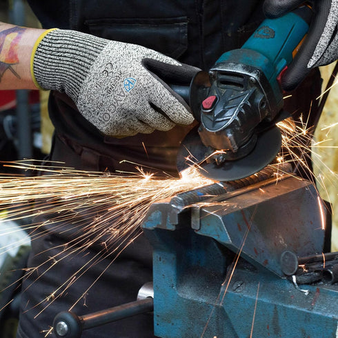 KAYGO Cut Resistant Gloves - MicroFoam Nitrile Coated, ANSI Cut Level A3, Safety Work Gloves for Men and Women, KG21NB,