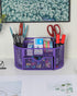 EasyPAG Desk Organizer, Mesh Caddy with Drawer for Office Supplies, Purple