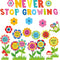 Funrous 90 Pcs Positive Bulletin Board Set, Summer Spring Classroom Theme Decor with Flower Cutouts