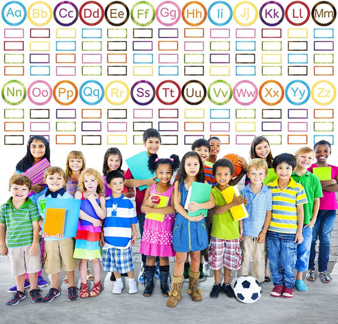 Word Wall Bulletin Board Set, 128 Pcs Alphabet Classroom Decoration