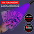 Beieverluck 10 Pack 395nm UV Black Light Flashlight Mini Pen Light with Clip LED Handheld Blacklight Detector for Leak