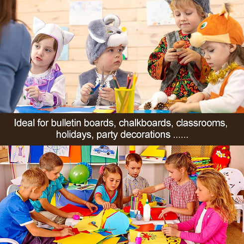 Happy Fall Big Tree Bulletin Board Set, Autumn Tree Decoration with Maple Leaves & Pumpkins for Classroom