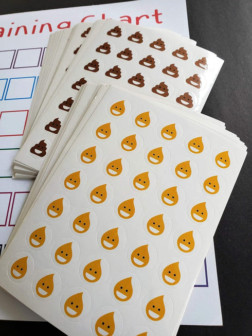 50 Potty Training Sticker Chart Reward- Monkey Design for Toddler Girls and Boys, Toilet Seat Motivational Weekly