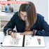 Mini Whiteboard 12"x9" Dry Erase Small White Board, Portable Foldable Desk Holder for Office, Home, Travel, School