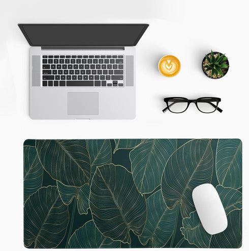 Tropical Palm Tree Extended Mouse Pad 27.6x11.8 Inch, Waterproof Gaming Mouse Pad with Non-Slip Base for Office