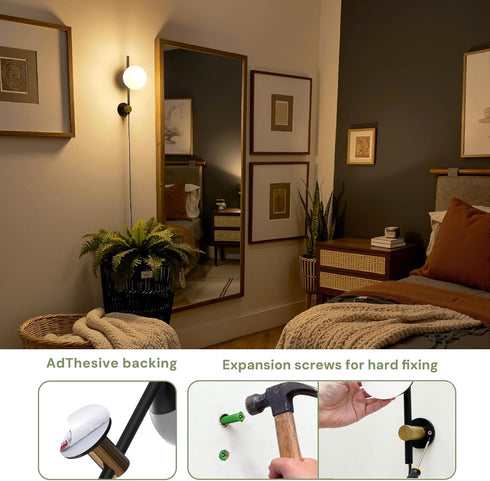 Dimmable 0-100LM 3000K 4.92ft L LOHAS LED Night Lights Plug into Wall, Night Light, Dusk to Dawn Sensor, Adjustable