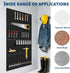 2 24"x12" 2 GarveeHome Heavy Duty Wall Mounted Metal Pegboard Panels PCS Black Steel Tool Storage Organizer for Garage