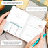 Clever Fox Food Journal Pocket, Daily Food Diary and Meal Planner to Track Calories & Nutrients, 4x5.5” (Rose Gold)