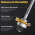 2 Set, 1/4 Inch 3 PCS Professional Tongue and Groove Router Bit Shank Teeth Adjustable T-Shape Wood Milling Cutter