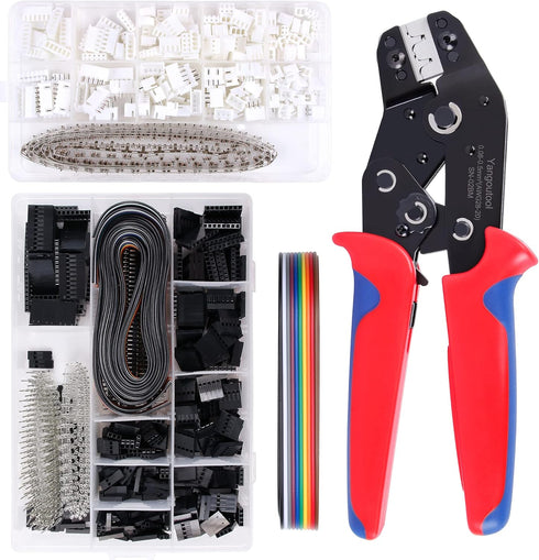 Yangoutool JST Connector Kit, Crimping Tool Kit with 1550PCS Dupont & 460pcs JST-XH Connectors