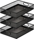 Tandefio 3 Pcs Metal Mesh Desk Drawer Organizer Tray, Portable Storage Box with Handle for Office Supplies
