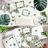60 Sets Summer Eaasty Hawaiian Thank You Cards Mahalo Cards Watercolor Palm Leaves Hawaiian Note Card with White