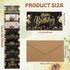 Bruislard Birthday Card Money Holder Birthday Money Envelope for Cash Gifts Surprise Black Gold Birthdays Gift Card