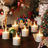 12Pack (2"X3") VIODAIM Flickering Flameless LED Candles with Remote & Timer, Battery Powered - Small Pillar & Votive