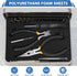 Storystore Polyurethane Foam Sheet, 4 Pcs Black Foam Inserts, Pick Apart Foam Pads for Cases, Packing, Toolbox, Camera