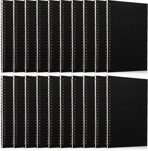 Eersida 20 Pack A5 Spiral Notebook Bulk, 5.5 x 8.3 Inches, College Ruled Hardcover Notebooks, 50 Sheets 100 Pages