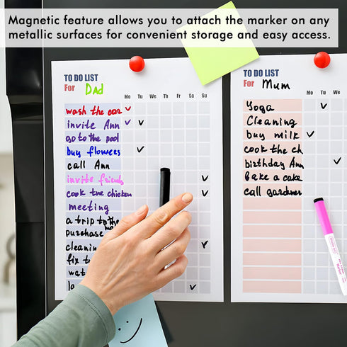 60 Pack 15 Dry Erase Markers, Shuttle Art Bulk Colors Magnetic Whiteboard Markers with Erase, Fine Point Dry Erase