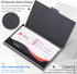 Business Card Holder: Slim Metal Case for Men & Women, Professional Stainless Steel Card Holders with Gift Box Set