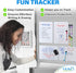 Magnetic Dry Erase White Board Sheet for Fridge (12x8"), Stain Resistant Technology w/ 6 Markers & Big Eraser with Magnet, Small Refrigerator Whiteboard Planner & Organizer by Yes4Quality by YES4QUALITY