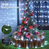 2 Pack 33FT 100 8 JMEXSUSS Solar String Lights Outdoor Waterproof, Each LED Solar Fairy Lights Outdoor, Modes White