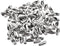 uxcell 100 Pack Ball Chain Connector, 2mm Stainless Steel Clasp Crimp Clips Link Connection