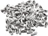 uxcell 100 Pack Ball Chain Connector, 2mm Stainless Steel Clasp Crimp Clips Link Connection