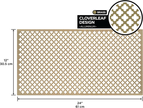 M-D Building Products Aluminum Cloverleaf Sheet for Interior/Exterior Design, 12 in. x 24 in.