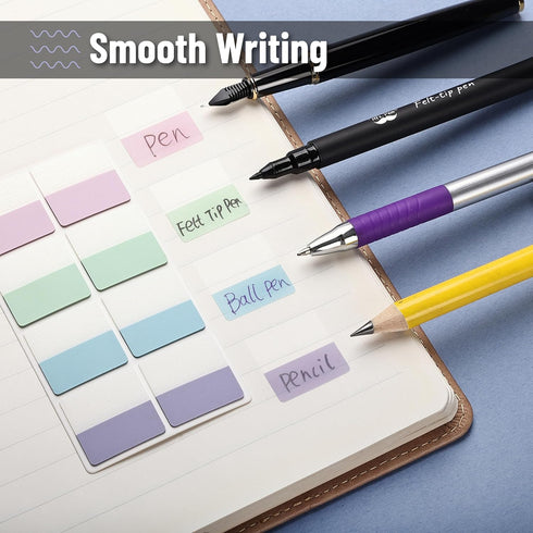 Mr. Pen Sticky Index Tabs, 240 Pcs, Pastel Sticky Tabs for Notebooks, Page Markers, and Binders