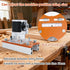 ZMJY 2-in-1 (0-2 Inch Router Jig for Slotting & Positioning, Heavy-Duty Aluminum Adjustable Bracket for Invisible