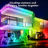 SINLEY 100FT Permanent Outdoor RGB Lights,Waterproof Smart LED Eaves Lights with App/Remote Control,for Christmas