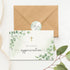 CYGGUN 50 46In Funeral Thank You Cards with Envelopes, Sympathy Card Bulk Watercolor Eucalyptus Leaves Bereavement