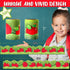 Quera Apples Scalloped Bulletin Board Stickers, Fruit Die-Cut Border Trim for Back-to-School Classroom Wall Decor