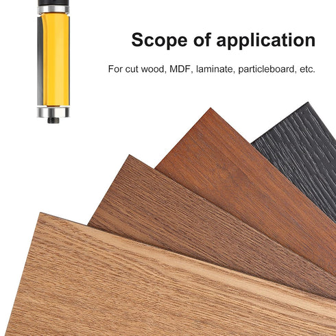2-Inch Flush Trim Router Bit, Top and Bottom Bearing, 1/2-Inch Shank