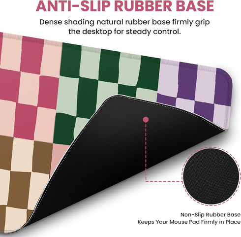 ZapDesk 35.4" 15.7" Large Mouse Pad for Desktop, Cute Desk Mat Pad Protector for Work & Gaming, Aesthetic Pretty