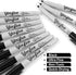 Ultra Fine Point Black Permanent Markers, 24 Pack, Works on Paper, Plastic, Stone, Glass, Metal