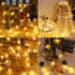 Solar Christmas Snowflake String Lights 100 LED 39 FT Outdoor Waterproof Fairy Lights with 8 Lighting Modes for Wedding, Party, Tree, Room, Garden, Patio, Yard, Home, Warm White by Brightown
