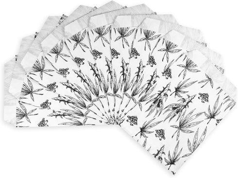 888 Display USA, Inc 20 Bags, 4" x 6" Exotic Plant Print Flat Paper Bags for Treats, Herbs