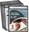 5 Pack Job Ticket Holders 9x12 - Work Order Plastic Sleeves for