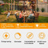 25FT, 13 Bulbs, IP65 ZOTOYI Outdoor String Lights Patio Light for Outside with Shatterproof LED Waterproof Connectable