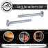 DCT Tee Bolt Set – 20 Pack 2-1/2in T Bolts for Woodworking, T Track Bolts, 1/4in 20 Thread