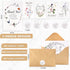 C2U Envelopes(100 Pack 4"x6"),Stickers Funeral Thank You Cards with & Message Inside - Wildflower Bereavement Sympathy