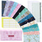 Lpraer 15 Pack Cash Envelope for Budgeting, Money Envelope with Budget Sheet Sticker Box for Saving (Marble)