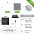 Dry Erase Sticky Notes, Reusable Whiteboard Stickers, 4"x4", 24 Pack for Labels, Lists, Reminders, Washable