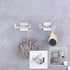GERZWY Brushed Stainless Steel Coat/Robe Hook, Modern Bathroom Double Towel Hook, Wall Mounted 2 Pack